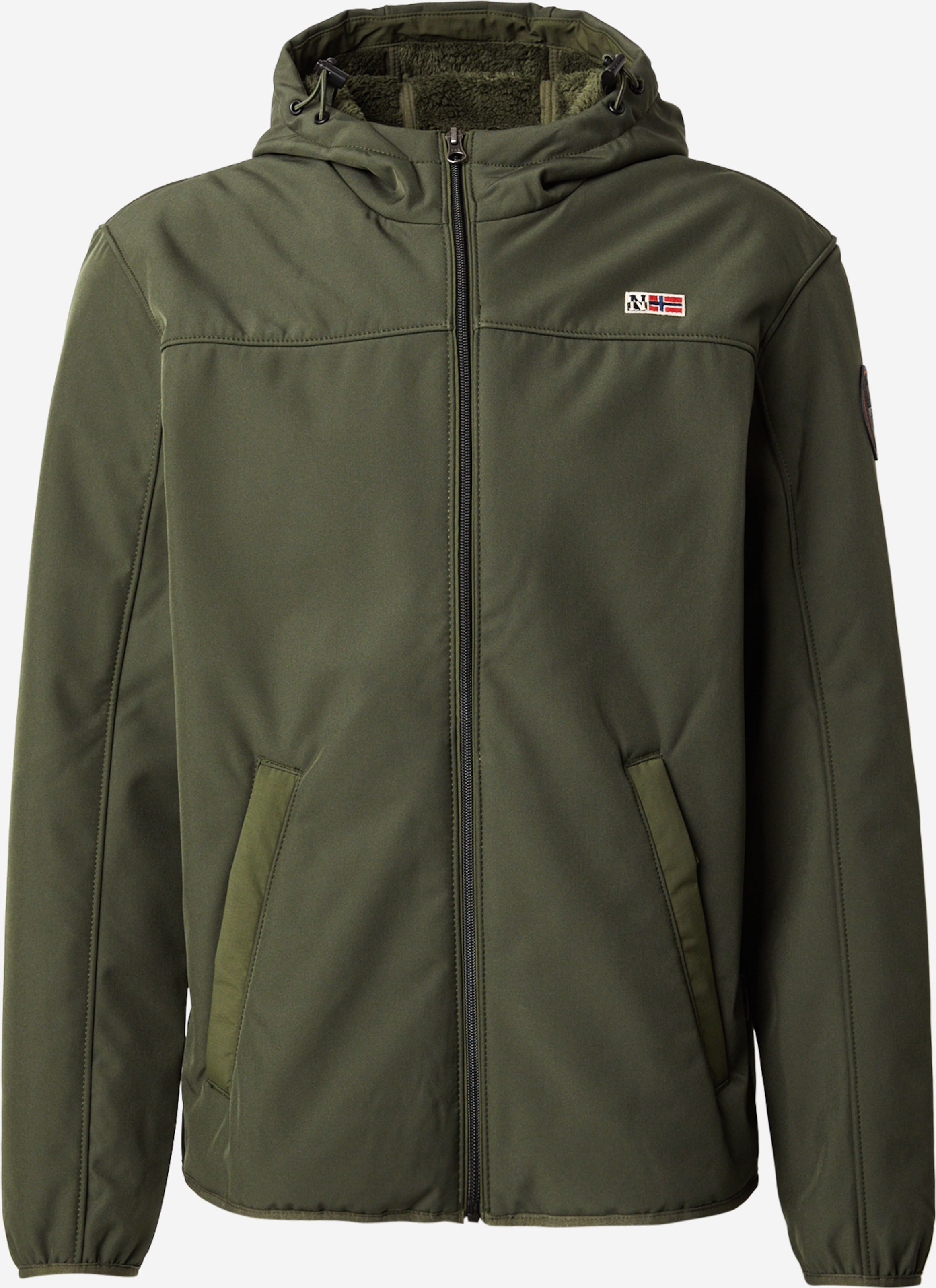 NAPAPIJRI Between-Season Jacket 'ASHERMAN' in Olive | ABOUT YOU