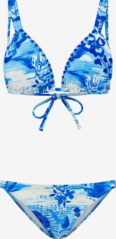 Triangle Bikini 'BINDI ' Shiwi en bleu : devant