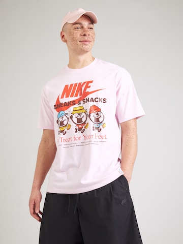 Nike Sportswear Shirt 'M90 SOLE FOOD' in Roze: voorkant
