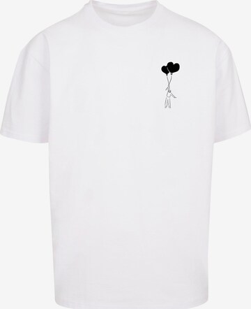 Merchcode Shirt 'Love In The Air' in Wit: voorkant