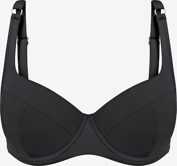 TRIUMPH Bikini Top ' Summer Twist ' in Black: front