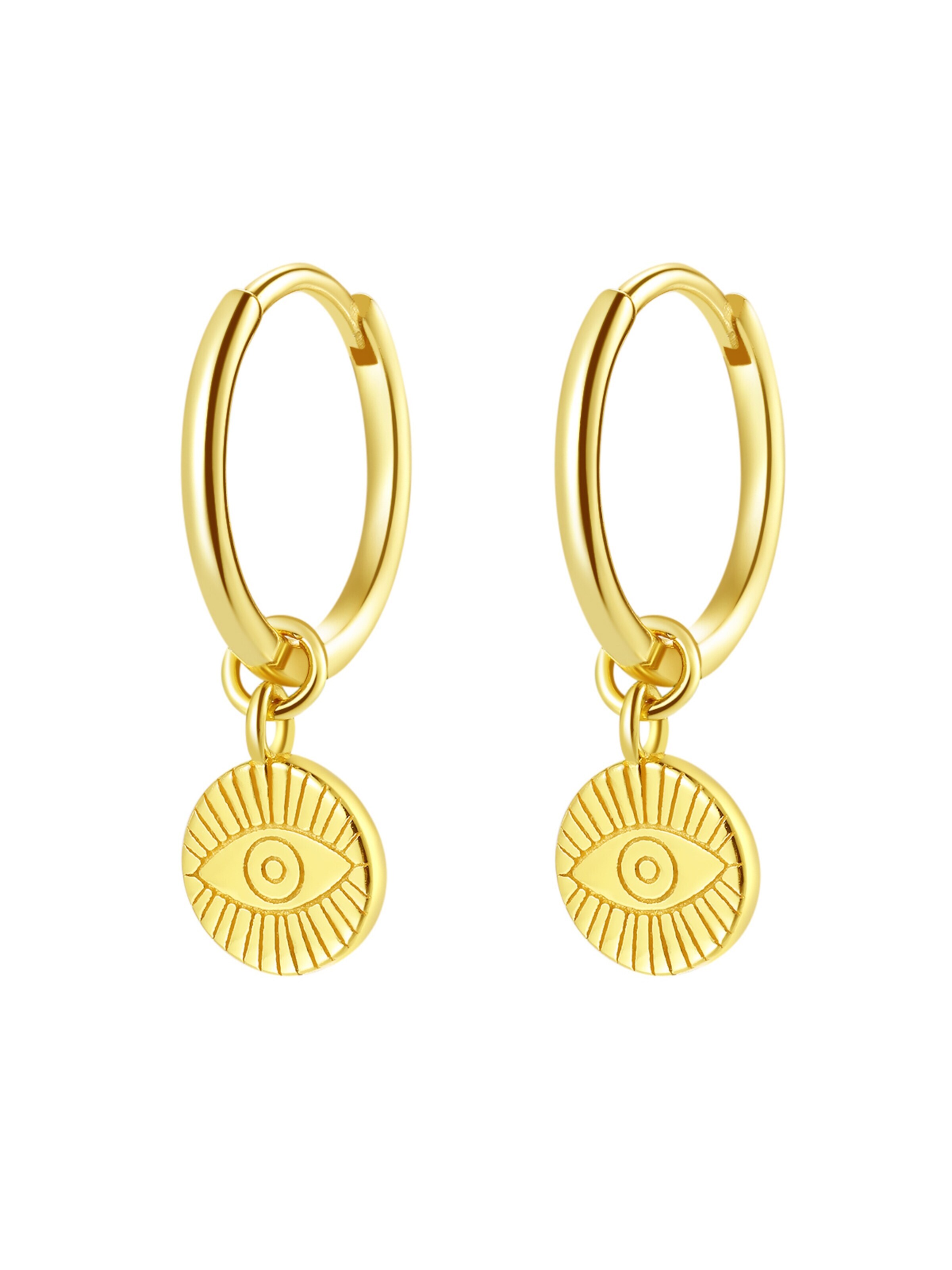 Hey Happiness Ohrringe 'Evil Eye'‌‌‌‌‌‌‌ in Gold