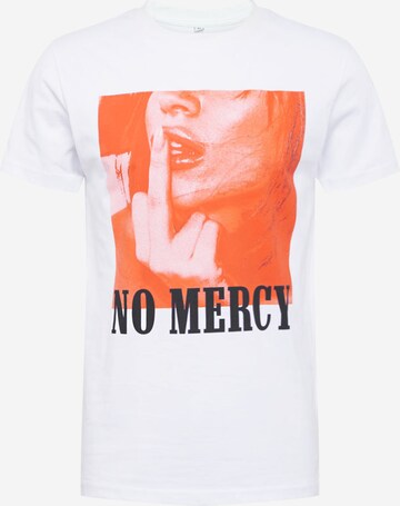 Mister Tee Regular fit Shirt 'No Mercy' in Wit: voorkant