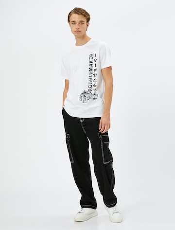 Koton T-Shirt in Weiß