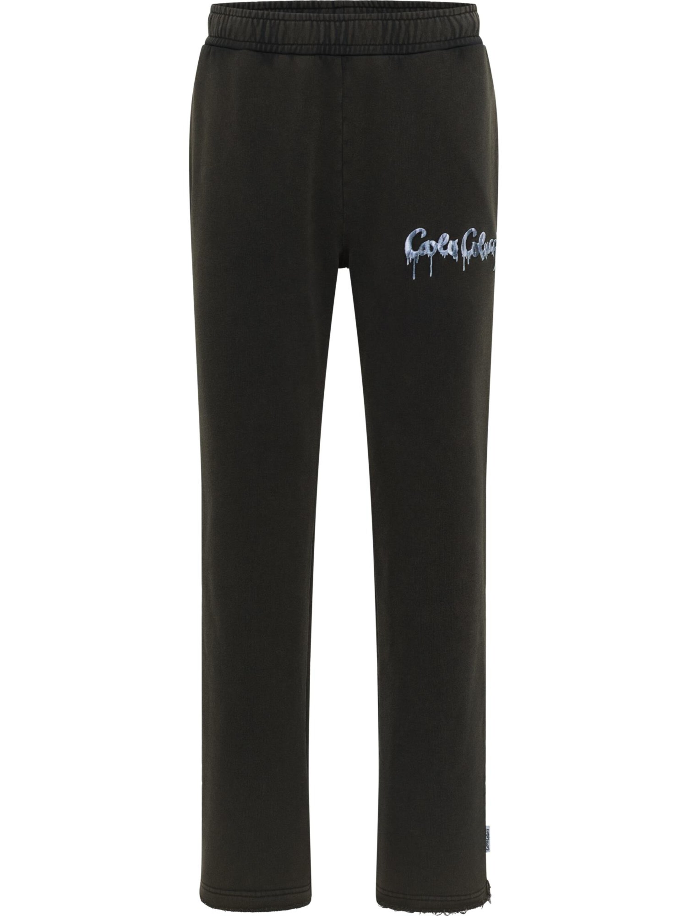Carlo Colucci Regular Pants ' Epifani ' in Black: front