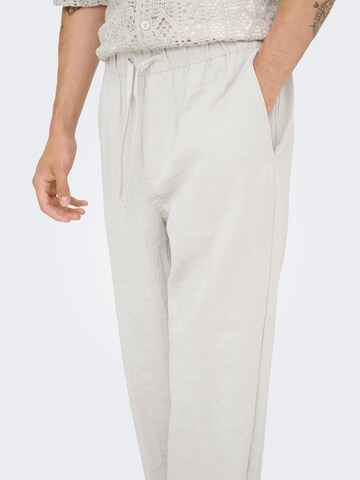 Only & Sons Regular Trousers 'ONSSINUS' in Grey