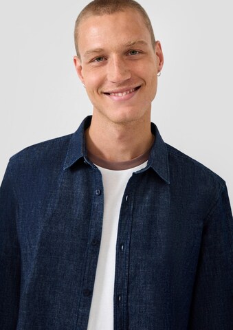 Coupe regular Chemise QS en bleu