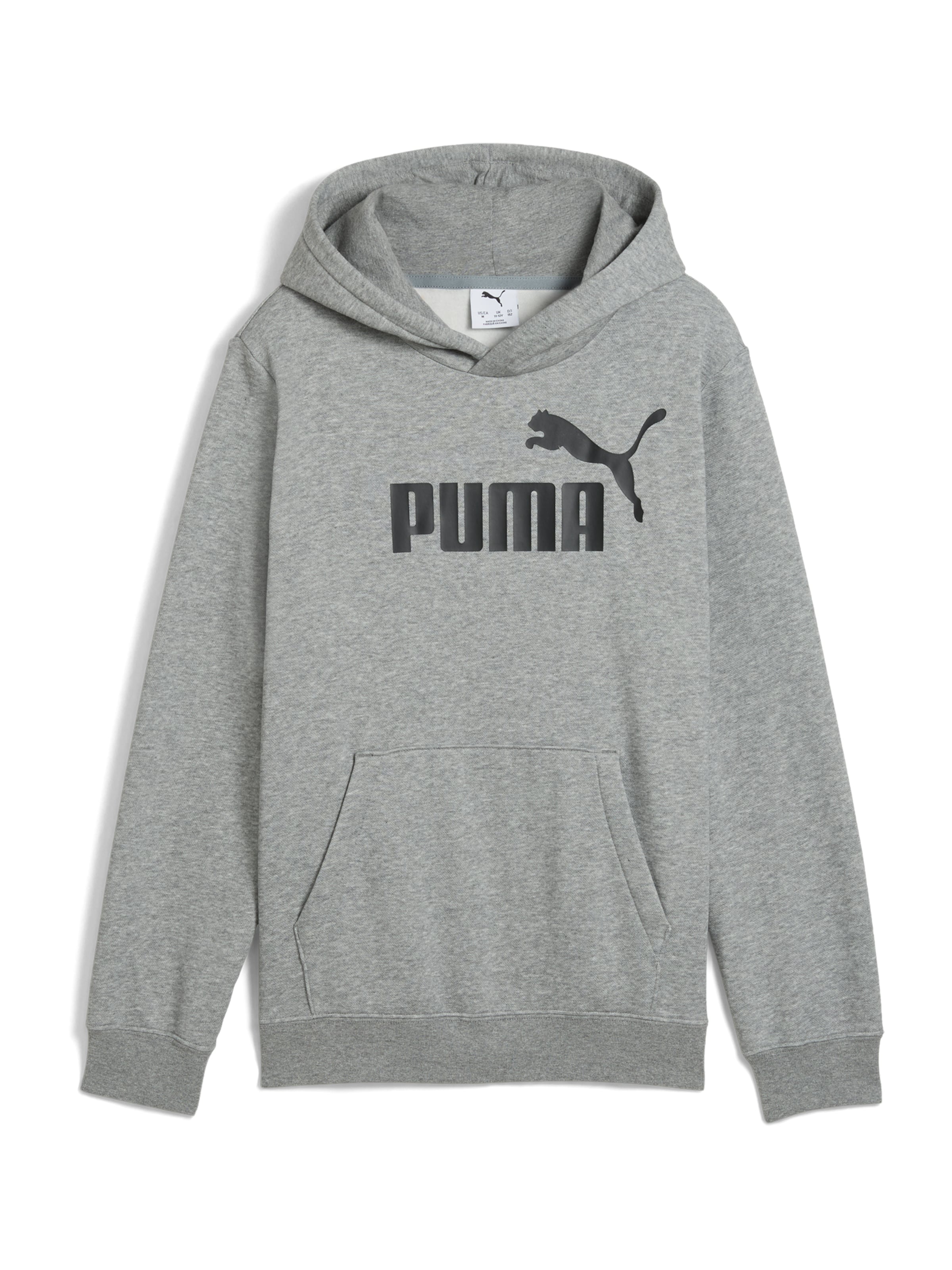 PUMA Свитшот 'Ess No. 1' в Серый: спереди