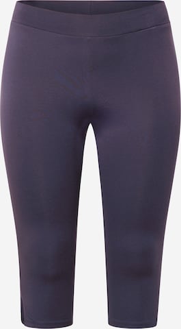 ONLY Carmakoma Slim fit Leggings 'TIME' in Blue: front