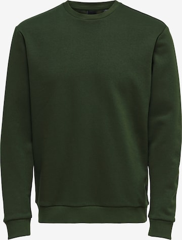 Only & Sons Sweatshirt 'Ceres' in Groen: voorkant