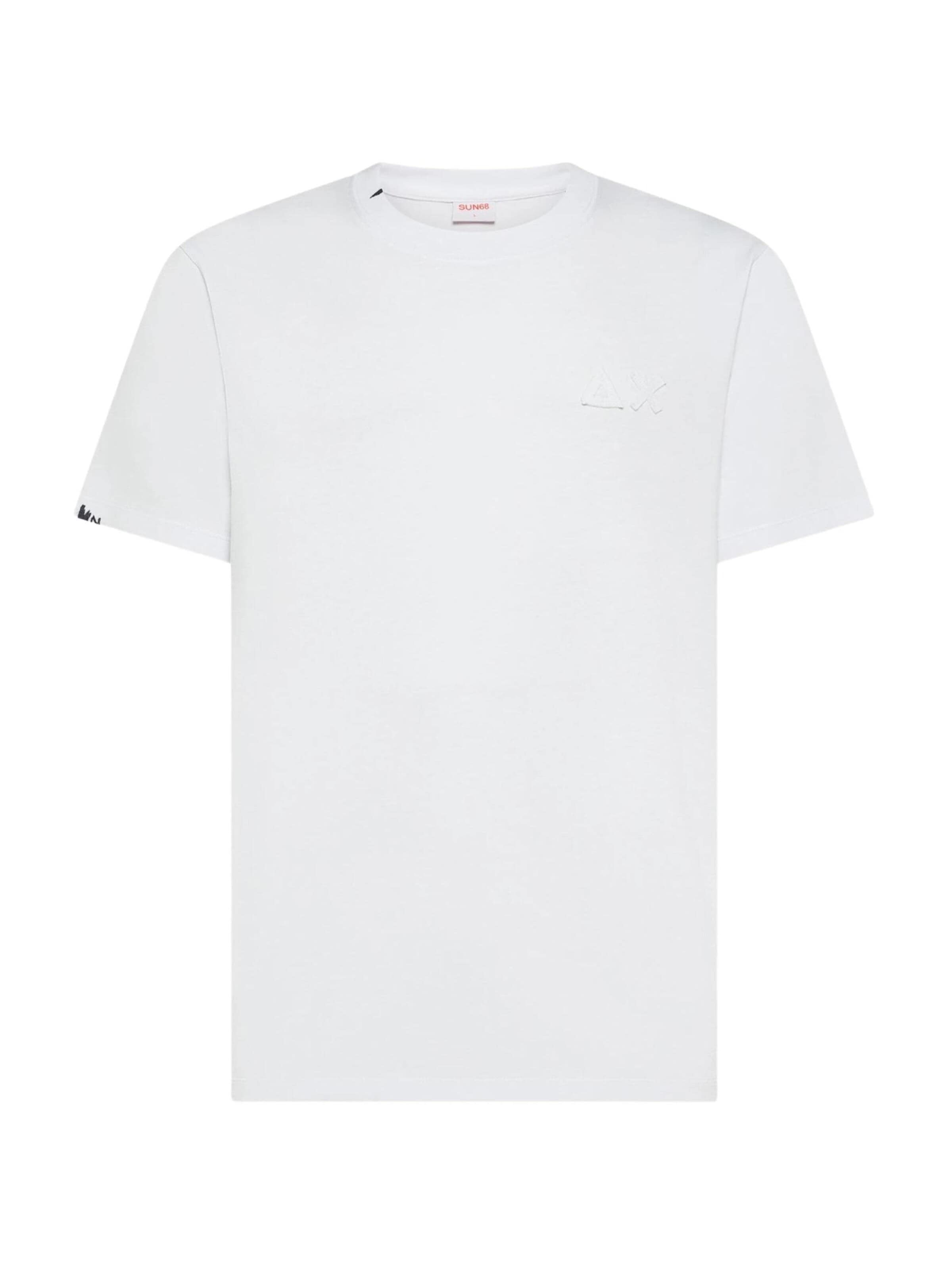 SUN68 Shirt 'T36113' in Wit: voorkant
