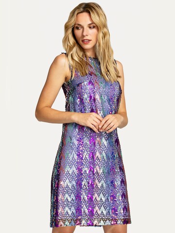 HotSquash Cocktail Dress in Purple: front