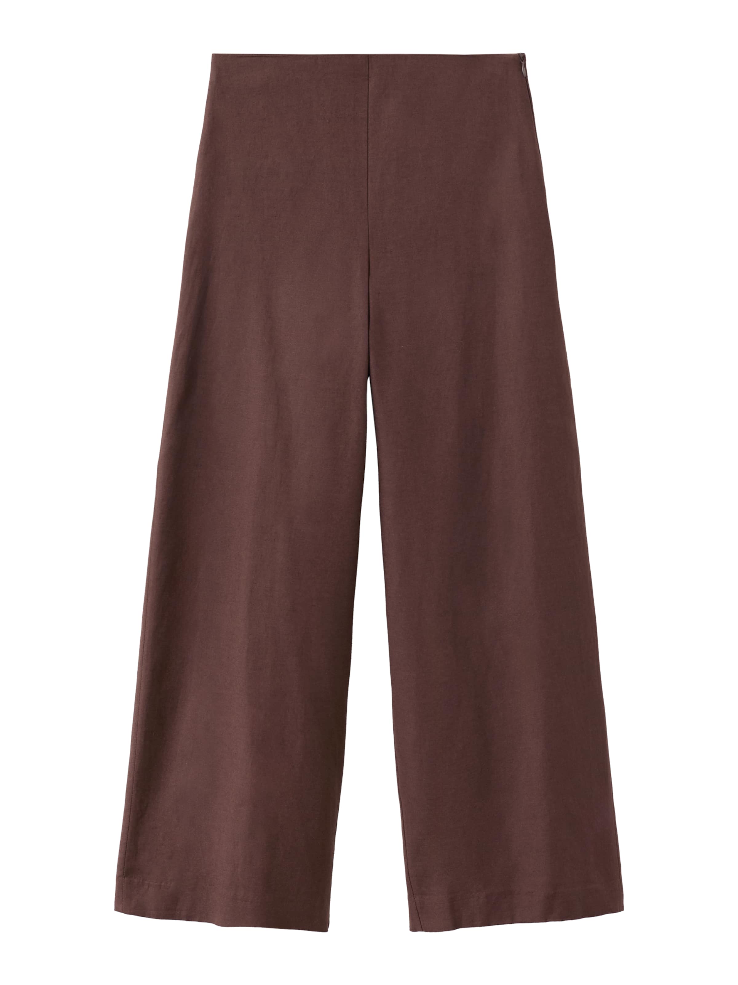 MANGO Bő szár Nadrág 'LINOVIS' - barna: elől