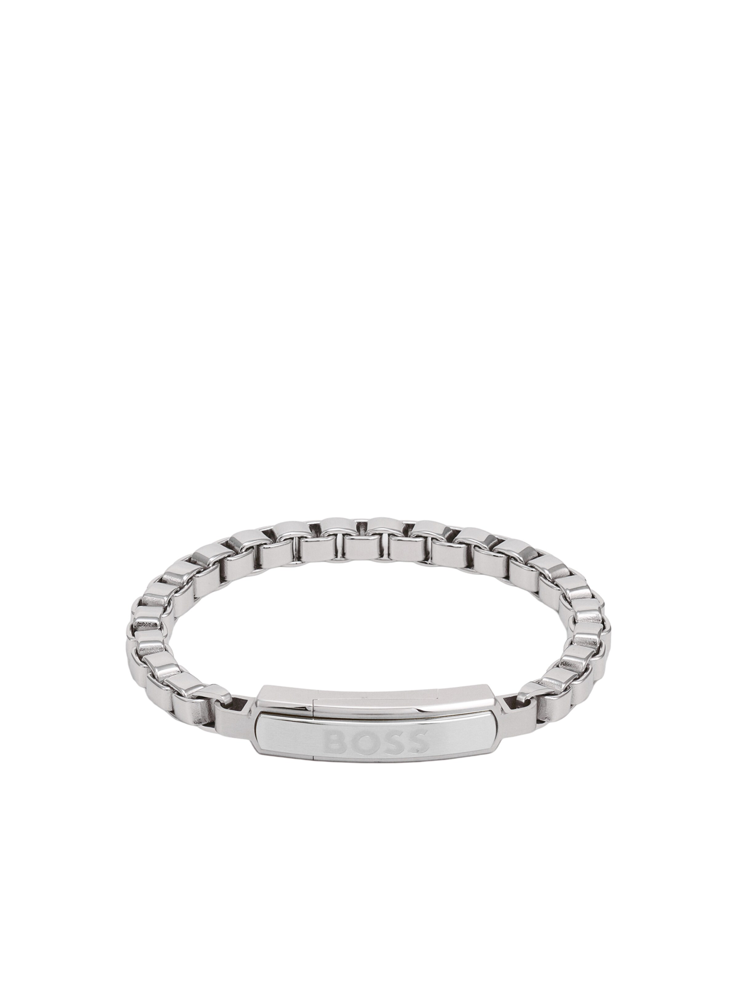 BOSS Zapestnica 'Devon' | srebrna barva: sprednja stran