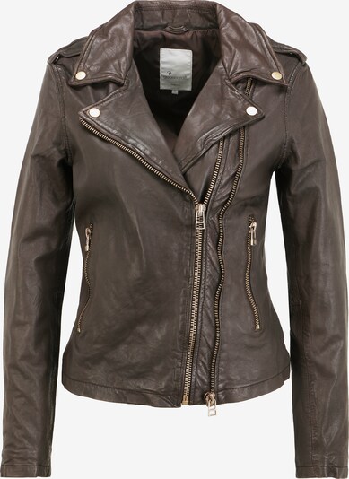 Goosecraft Lederjacke 'GC BIKER' in braun, Produktansicht