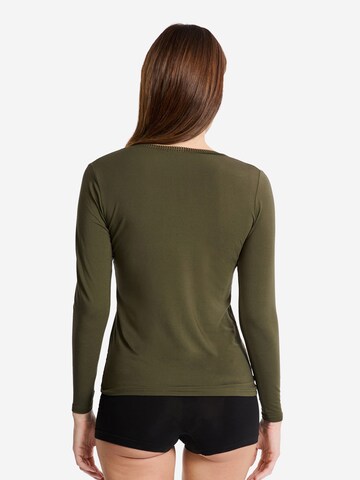 ETAM Unterhemd 'Warme Up Lace' in Grün