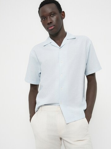 JACK & JONES Классический крой Рубашка 'JJEBREEZE' в Синий