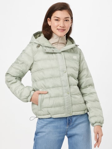 LEVI'S ® Kevad-sügisjope 'Edie Packable Jacket', värv roheline: eest vaates