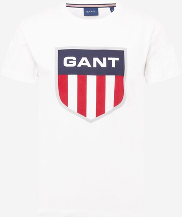 T-Shirt GANT en blanc : devant