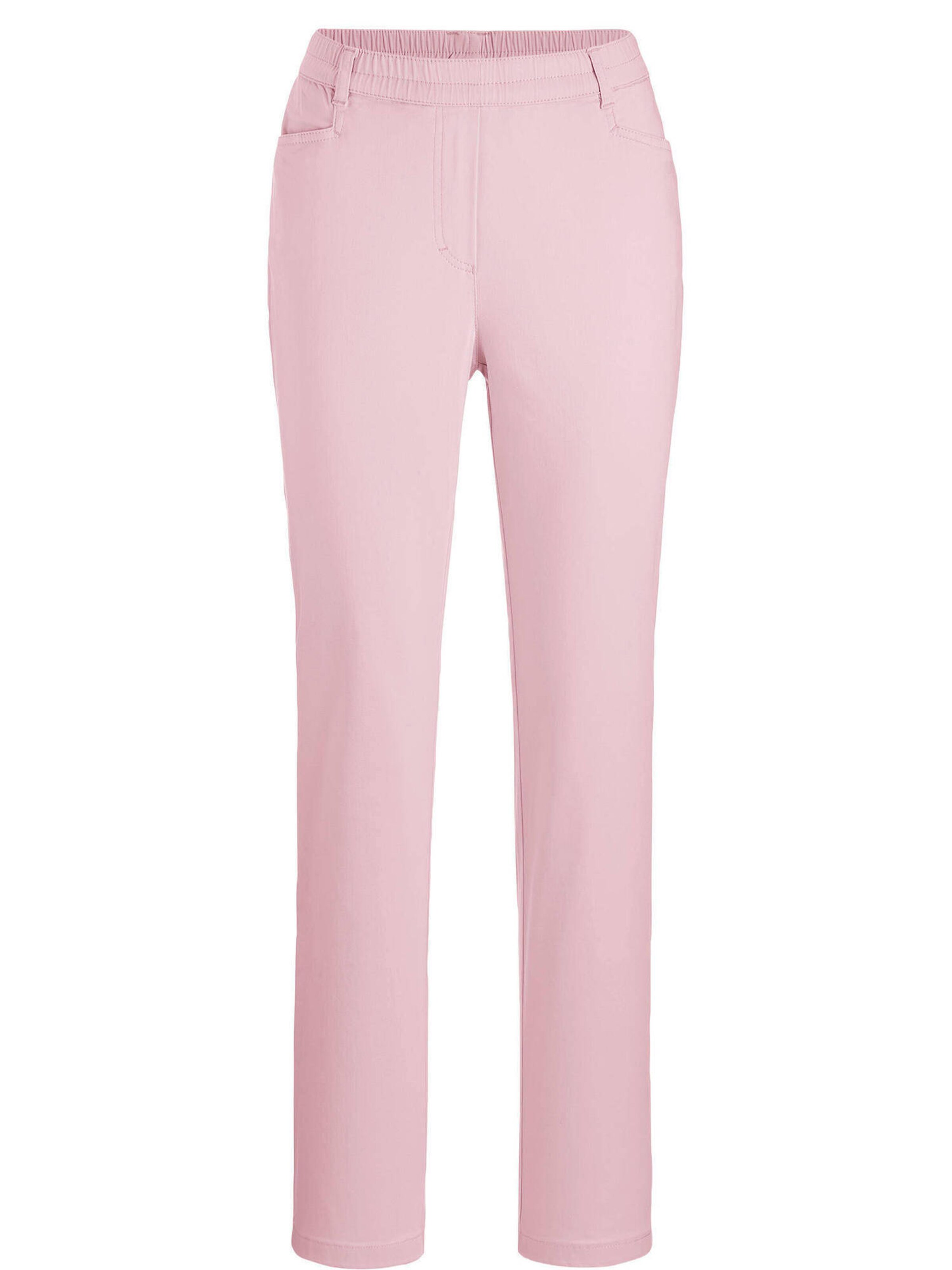 Goldner Regular Broek 'LOUISA' in Roze: voorkant