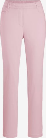 Regular Pantalon 'LOUISA' Goldner en rose : devant