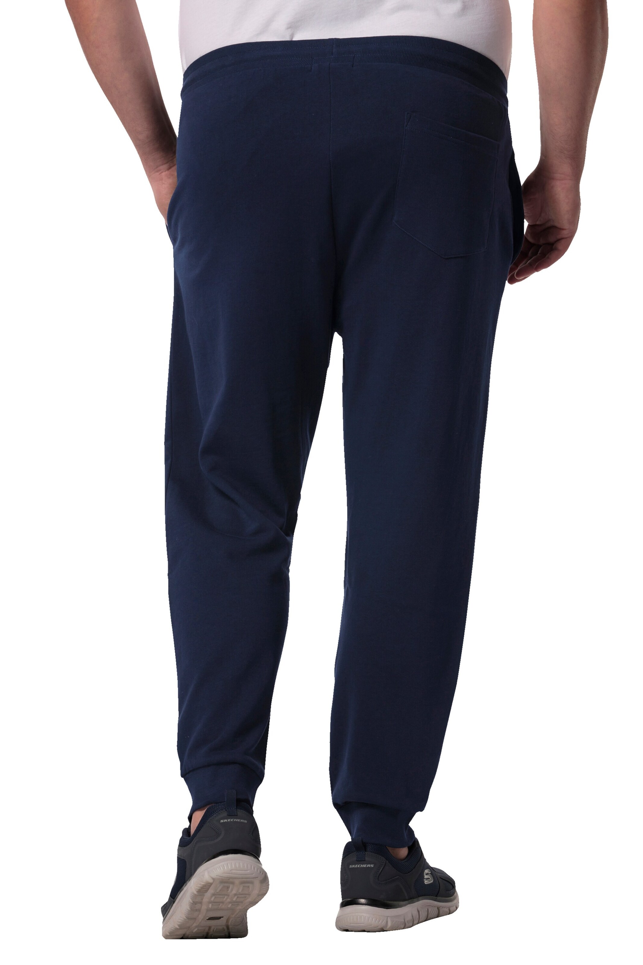 Men Plus Tapered Broek in Blauw