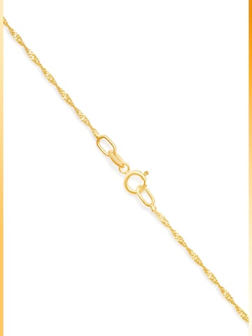NTHIRTYTHREE Necklace 'Goldkette 14 Karat Gold Singapore 585 Echtgold 40cm Halskette - Bestpreis - Damen Herren mit Schmuckbox - Sale 31.08.2026' in Gold: front