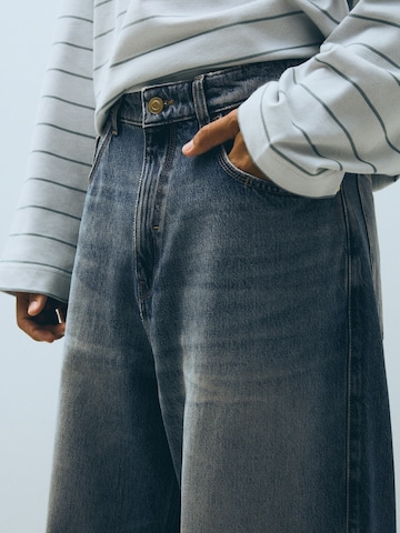 Bershka Baggy Farkut värissä sininen
