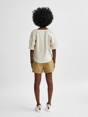 SELECTED - Blusa 'Malvina' en beige