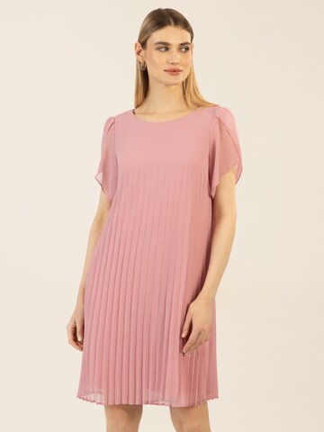 APART Chiffonkleid in Beige: Vorderseite