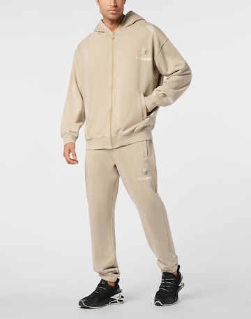 Plein Sport - Sudadera con cremallera en beige