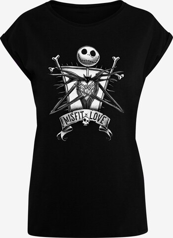 ABSOLUTE CULT T-Shirt 'Nightmare Before Christmas - Misfits Love' in Schwarz: predná strana