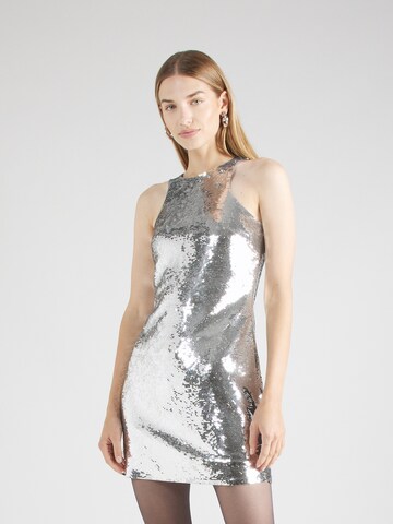 Robe de cocktail MICHAEL Michael Kors en argent : devant