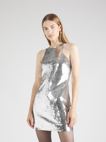 Robe de cocktail MICHAEL Michael Kors en argent : devant