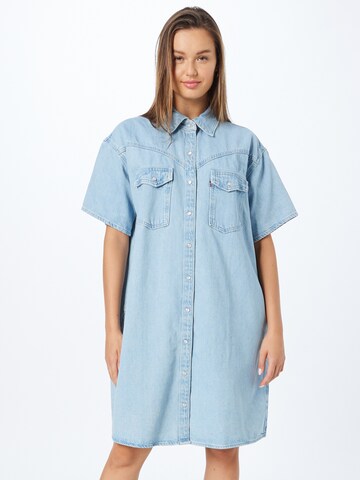 LEVI'S ® Blusenkleid 'Elowen Western Dress' in Blau: Vorderseite
