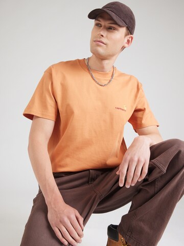 Carhartt WIP Футболка 'American Script' в Оранжевый: спереди