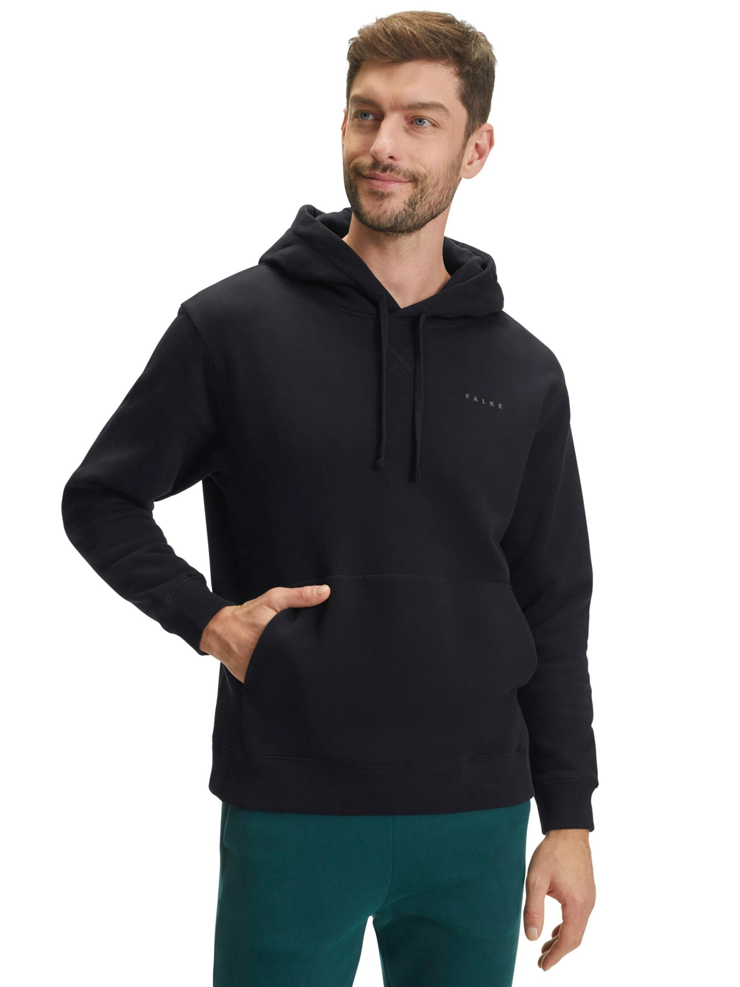 FALKE Sweatshirt 'Sweat'‌‌‌‌‌‌‌‌‌‌ in Schwarz: Vorderseite