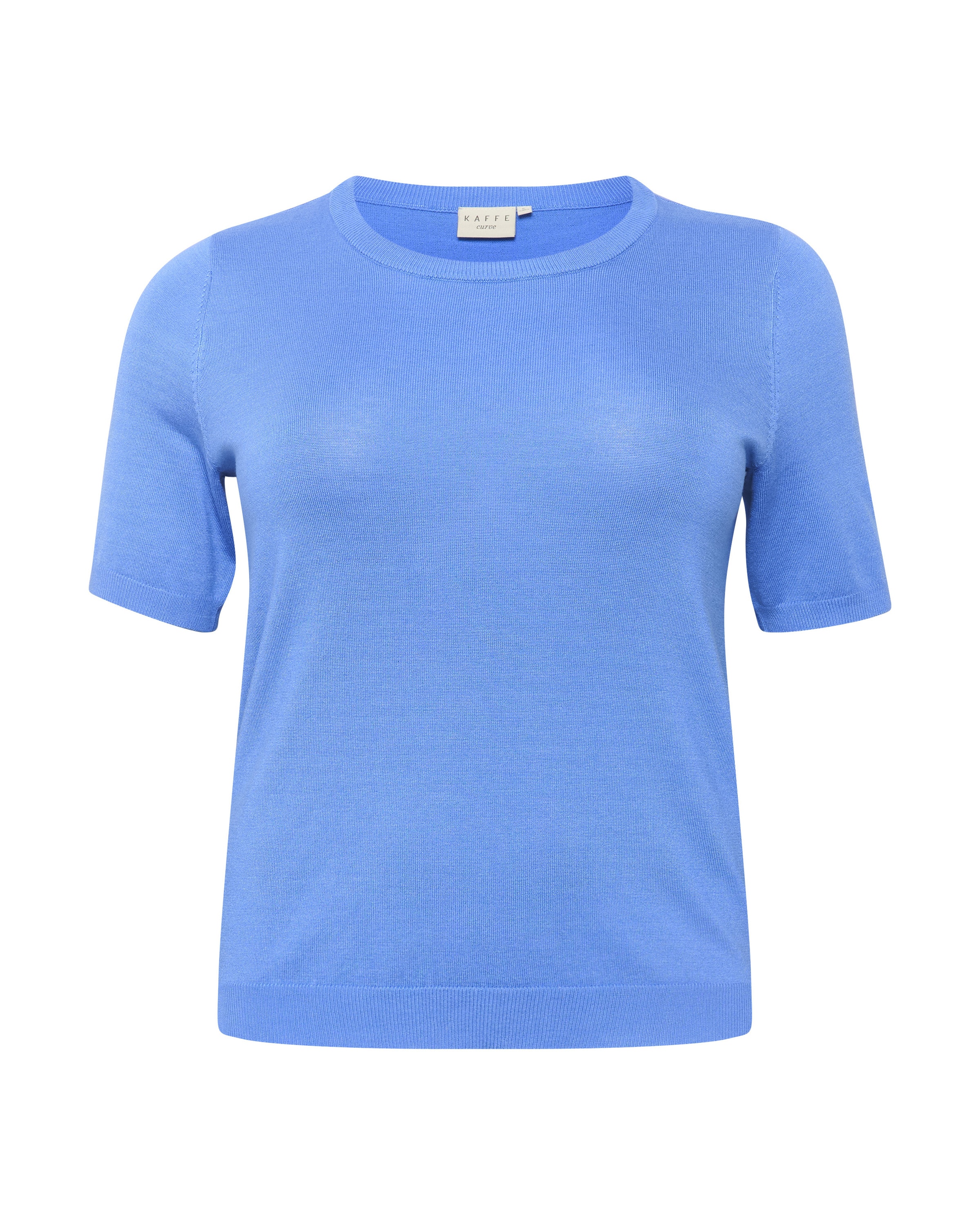 KAFFE CURVE Trui &#x27;Lizzy&#x27; in Blauw: voorkant