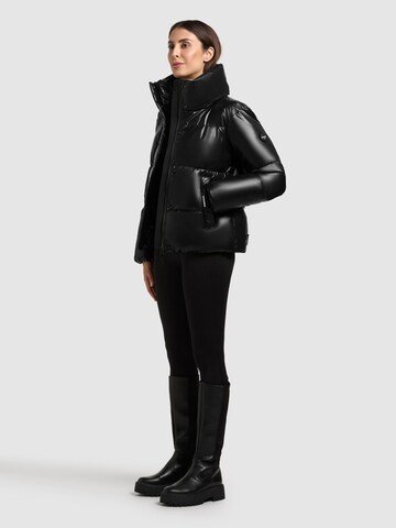 khujo Winterjacke 'Rinja2 Shiny' in Schwarz