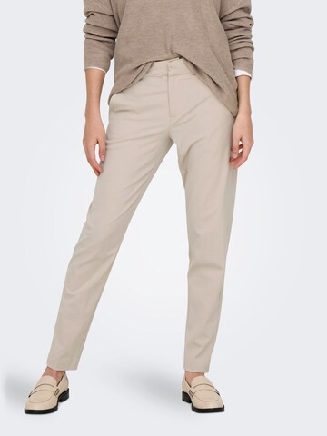 Slimfit Pantaloni chino 'KYRA' di ONLY in grigio: frontale
