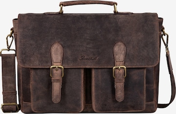 Benthill Aktenkoffer in Braun: Vorderseite