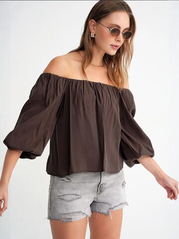 MixRay Bluse in Braun