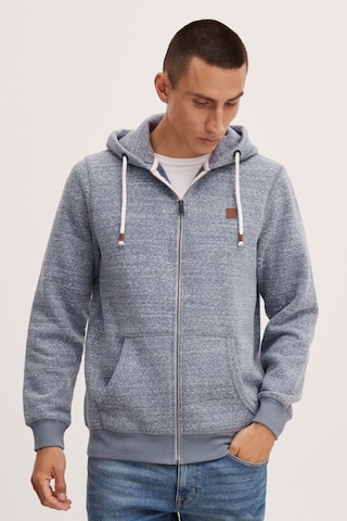 11 Project Zip-Up Hoodie in Blue: front