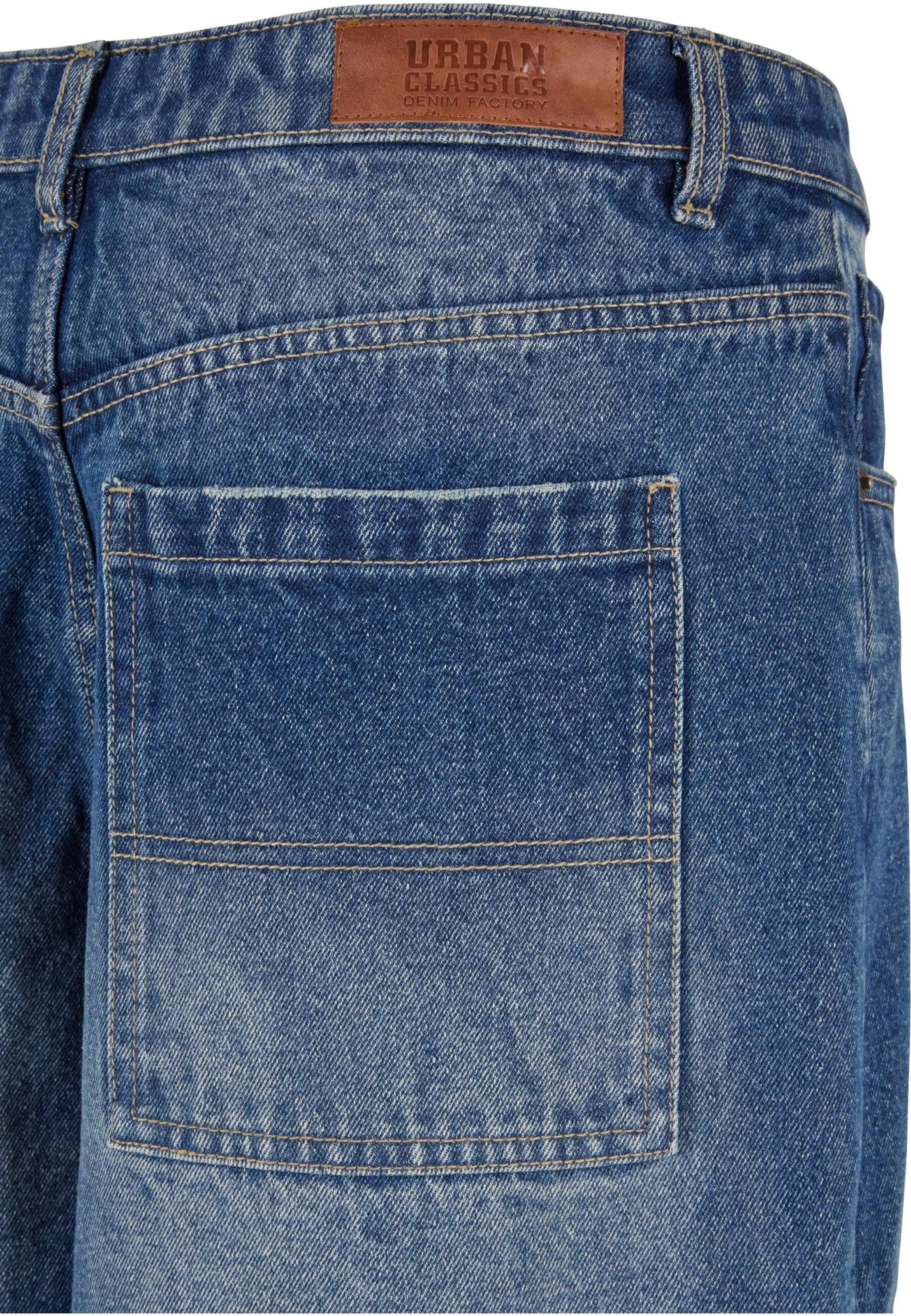 Urban Classics Loose fit Cargo jeans in Blue