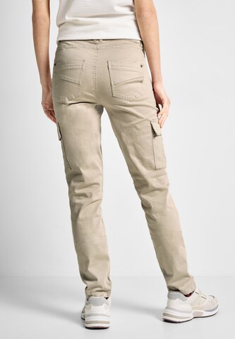CECIL Slim fit Cargo trousers in Beige