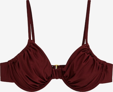 WE Fashion T-Shirt Bikinitoppi värissä punainen: etupuoli