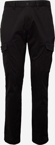 Tommy Jeans Cargo Pants 'AUSTIN' in Black: front