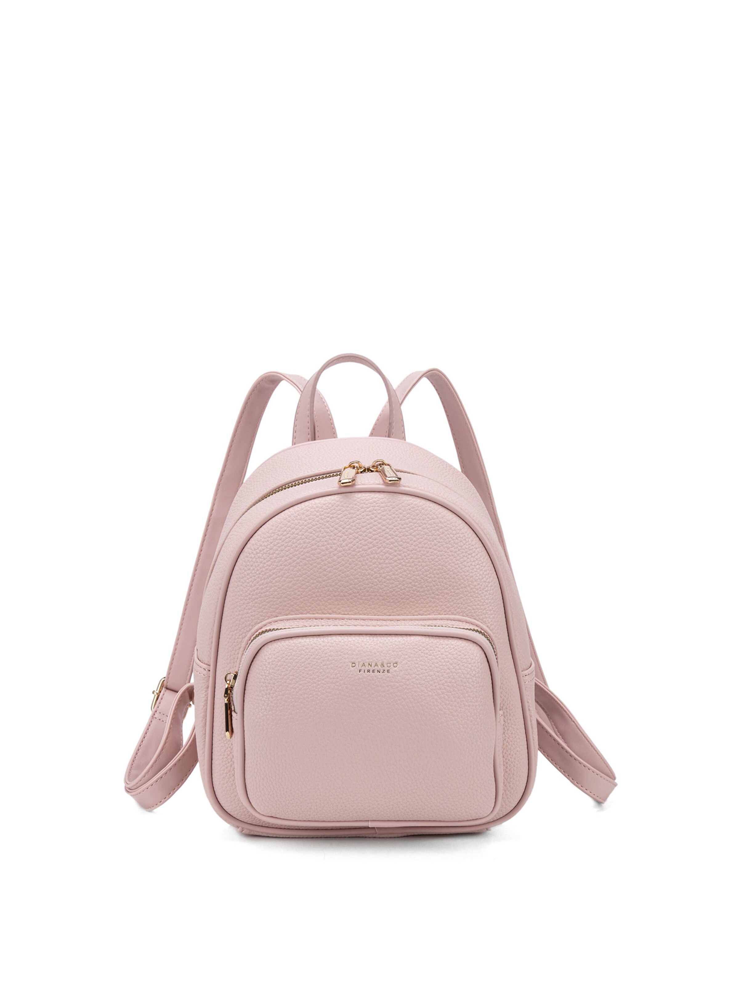 Zaino 'Zaino Donna Vegan Leather con Zip e Tasche Organizzate - Diana & Co' di Diana&Co. in rosa