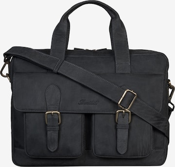 Benthill Briefcase in Black: front