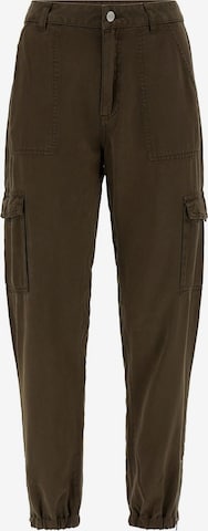 GUESS Cargo Pants in Green: front